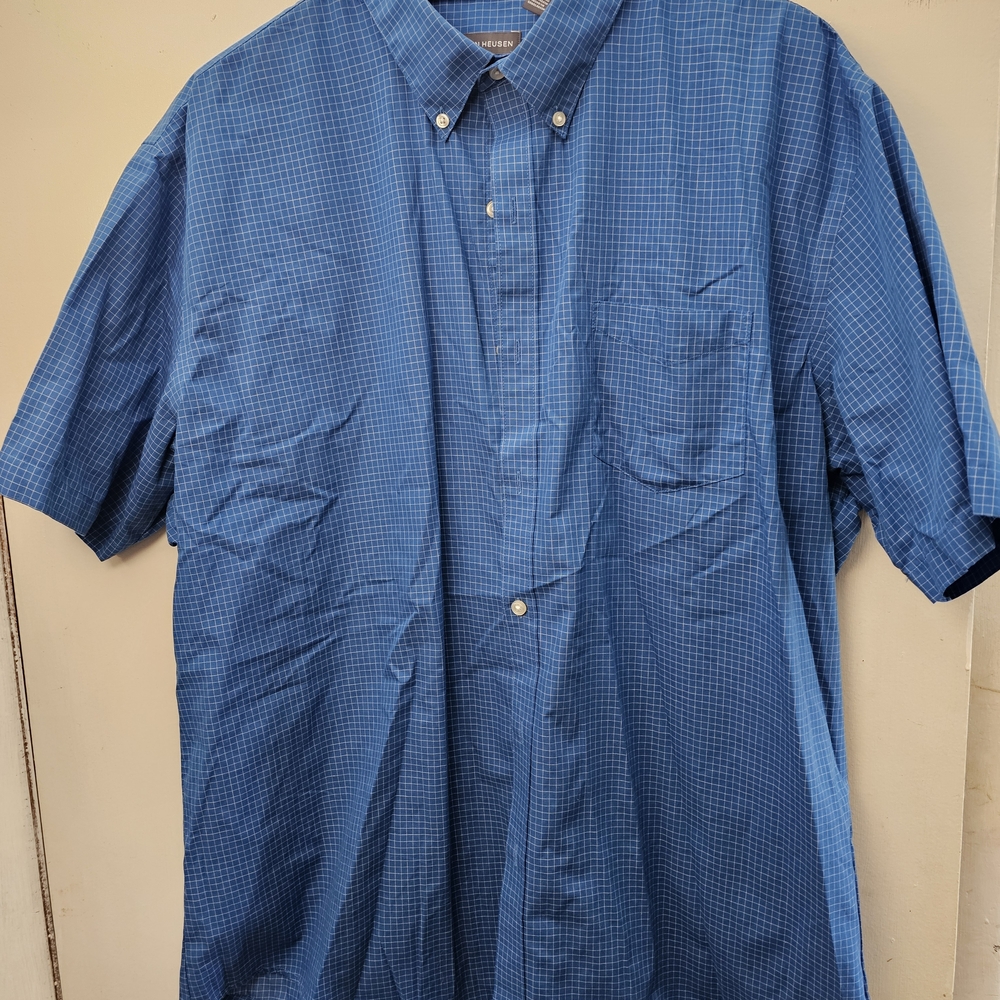 Van Heusen Blue Casual Button Down Shirt